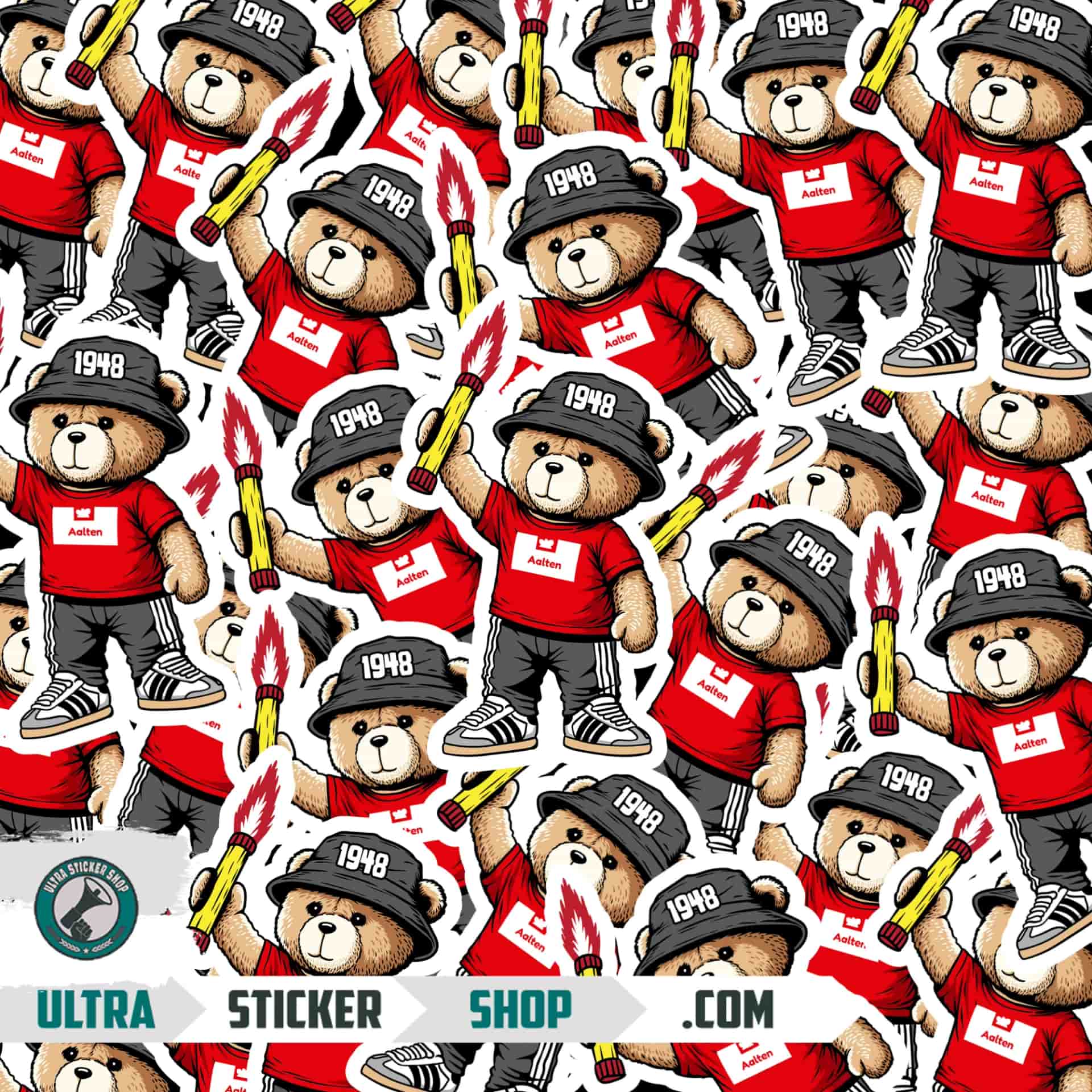 Aalten 1948 bear Stickers