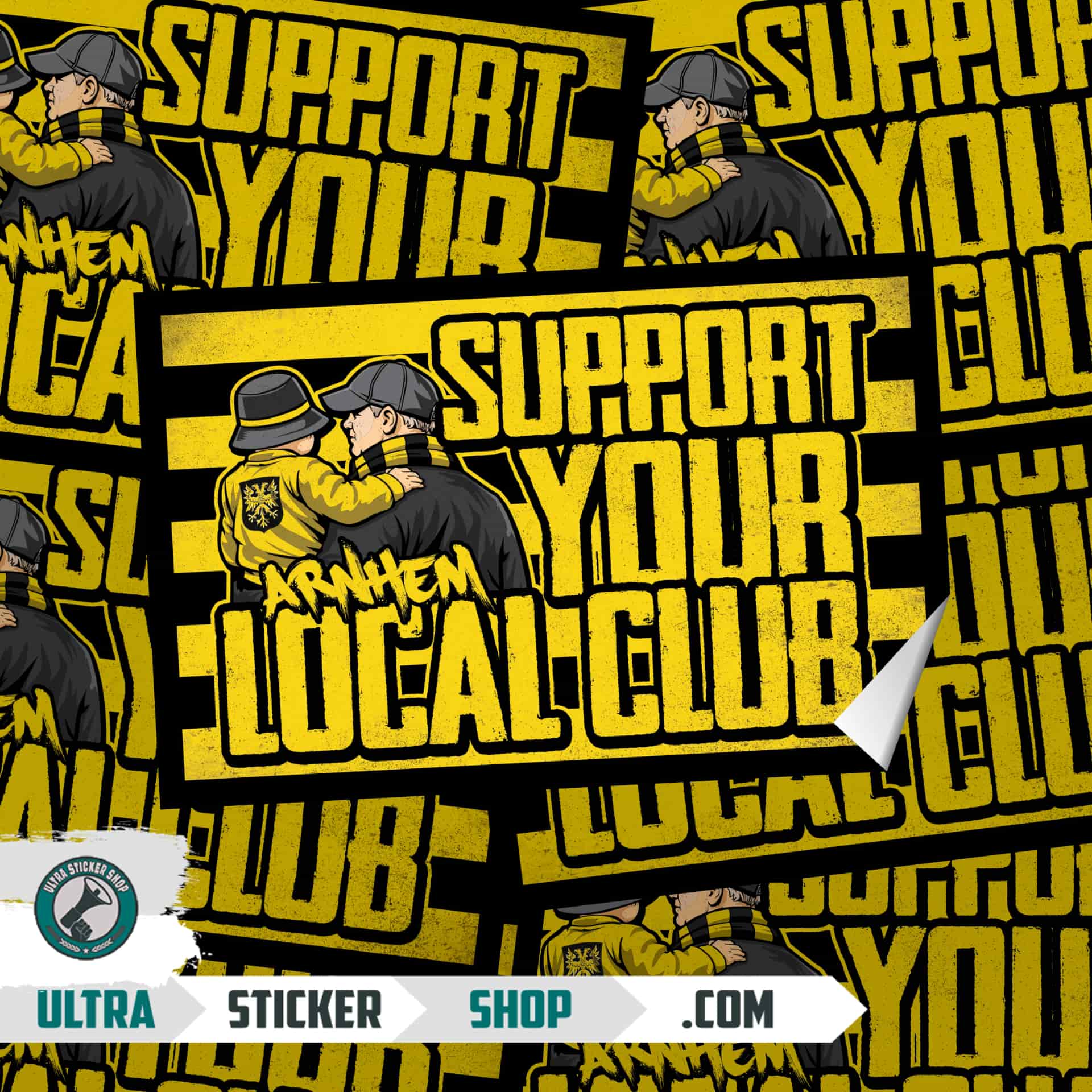 Arnhem support your local club Stickers