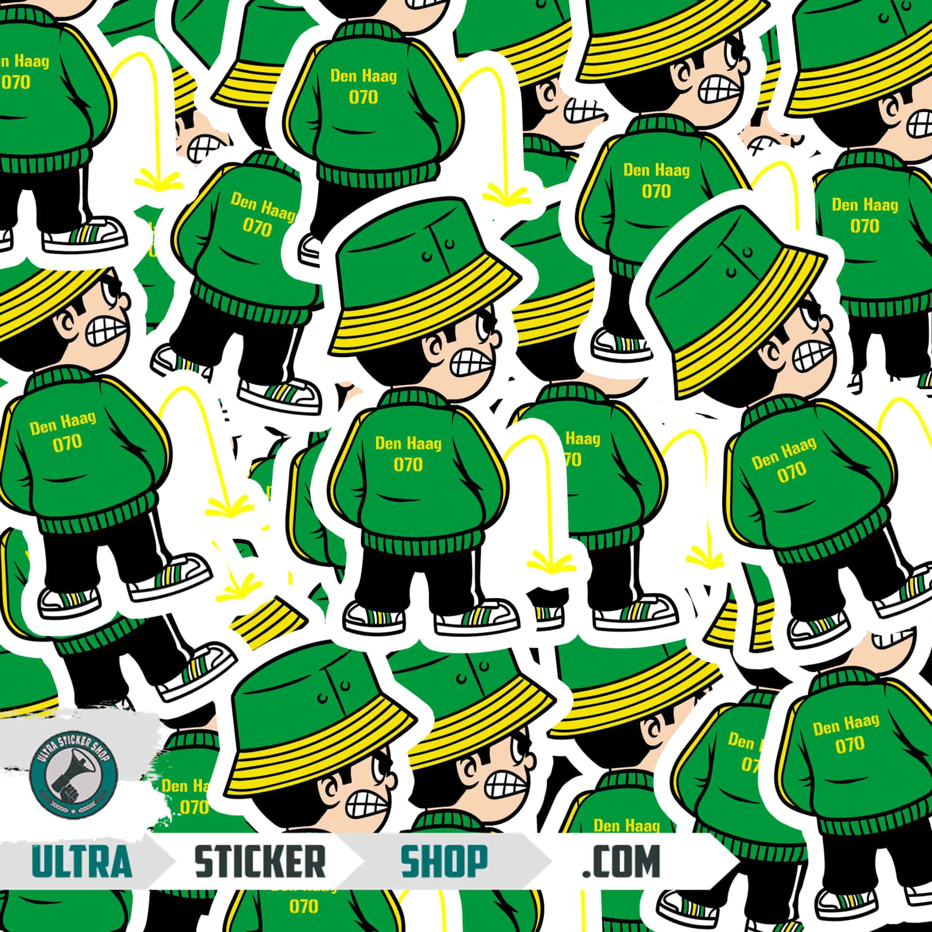 Den Haag 070 Pee Kid Stickers
