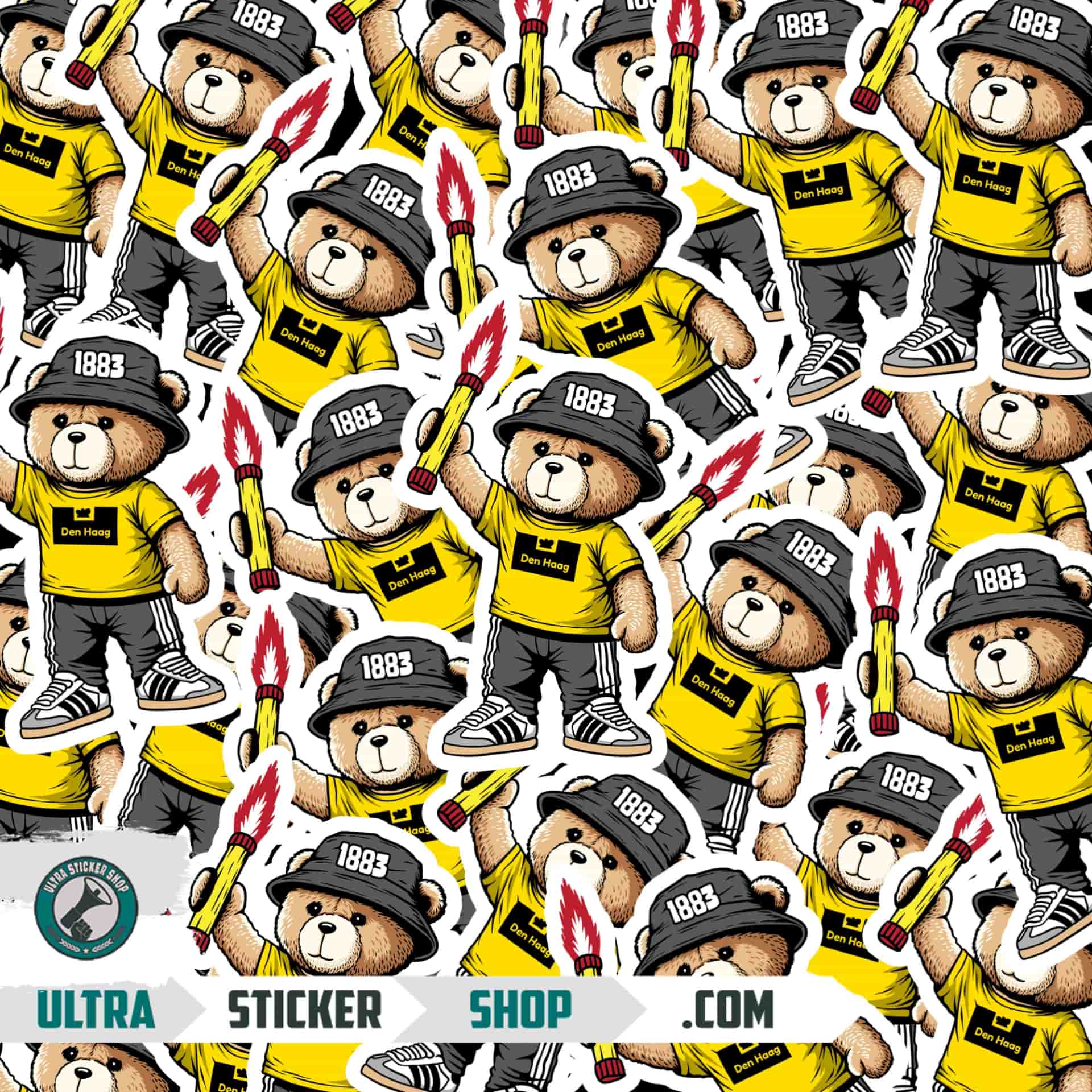 Den Haag 1883 bear Stickers