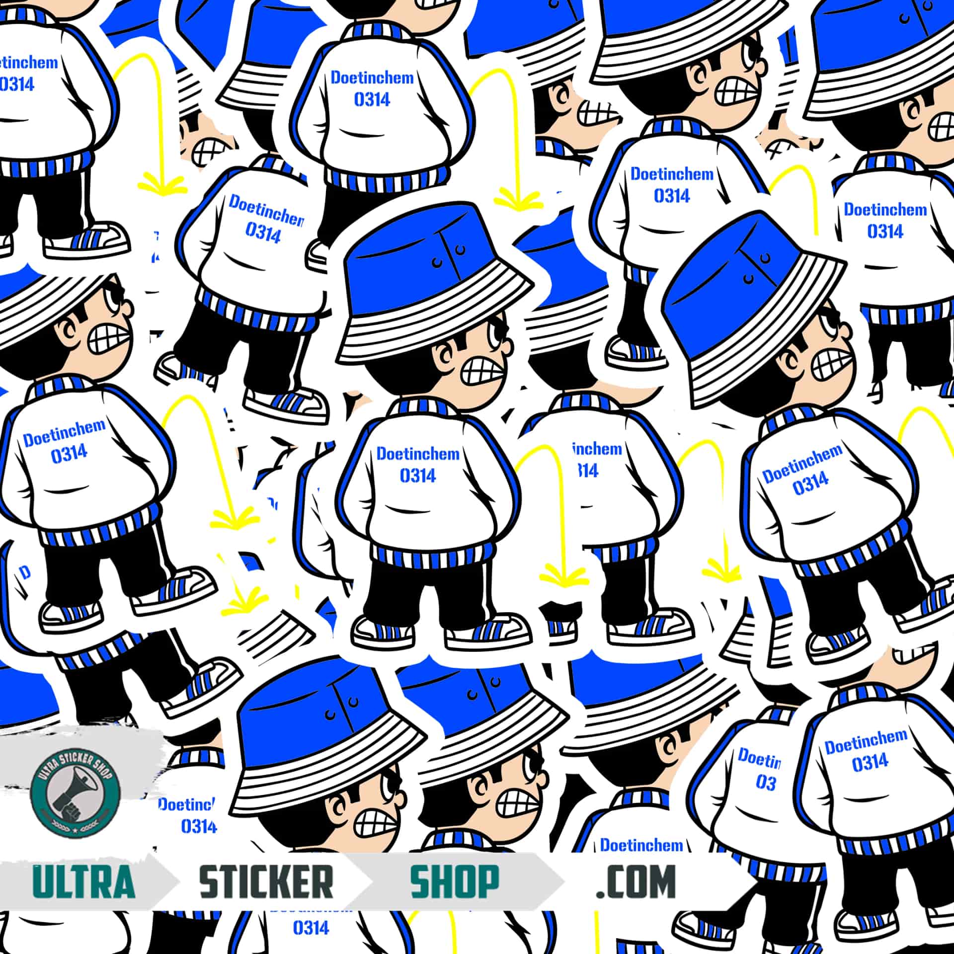 Doetinchem 0314 Pee Kid Stickers