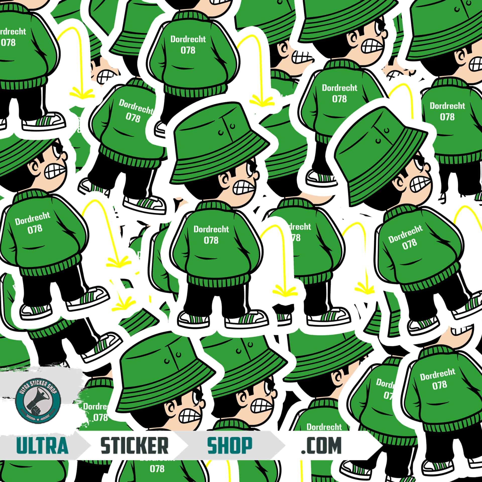 Dordrecht 078 Pee Kid Stickers