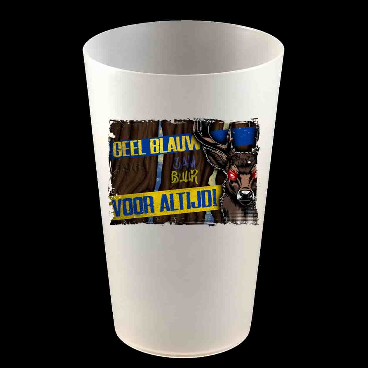 Geel blauw voor altijd Hardcup