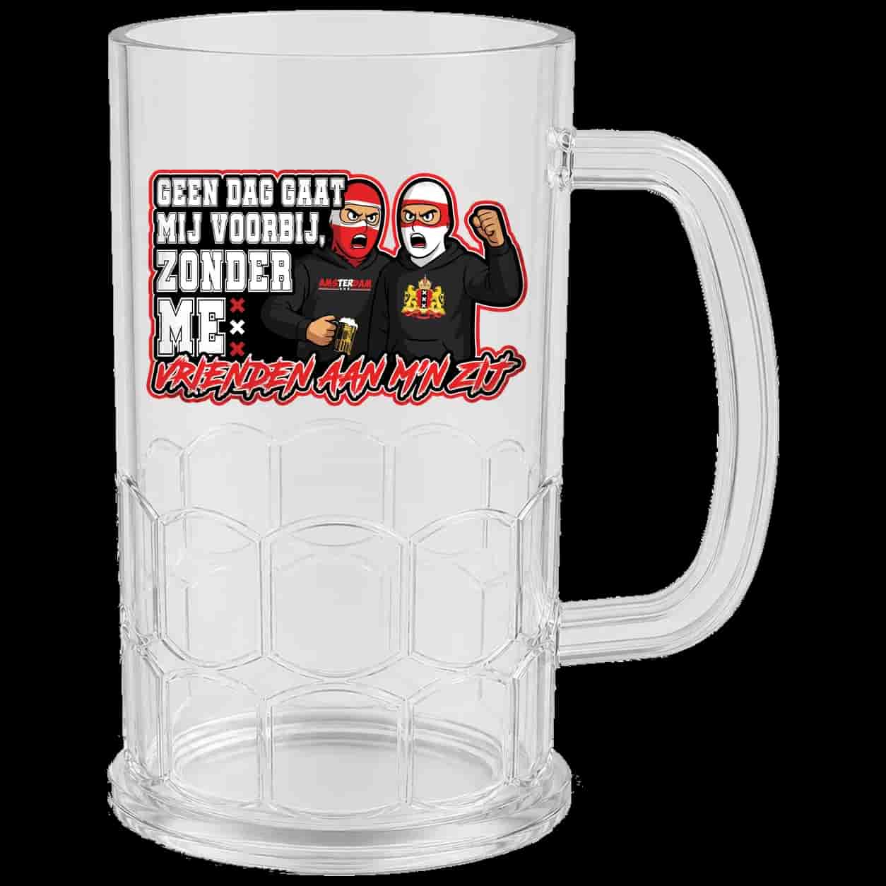 Geen dag gaat mij voorbij zonder me vrienden aan m'n zij Bierpul