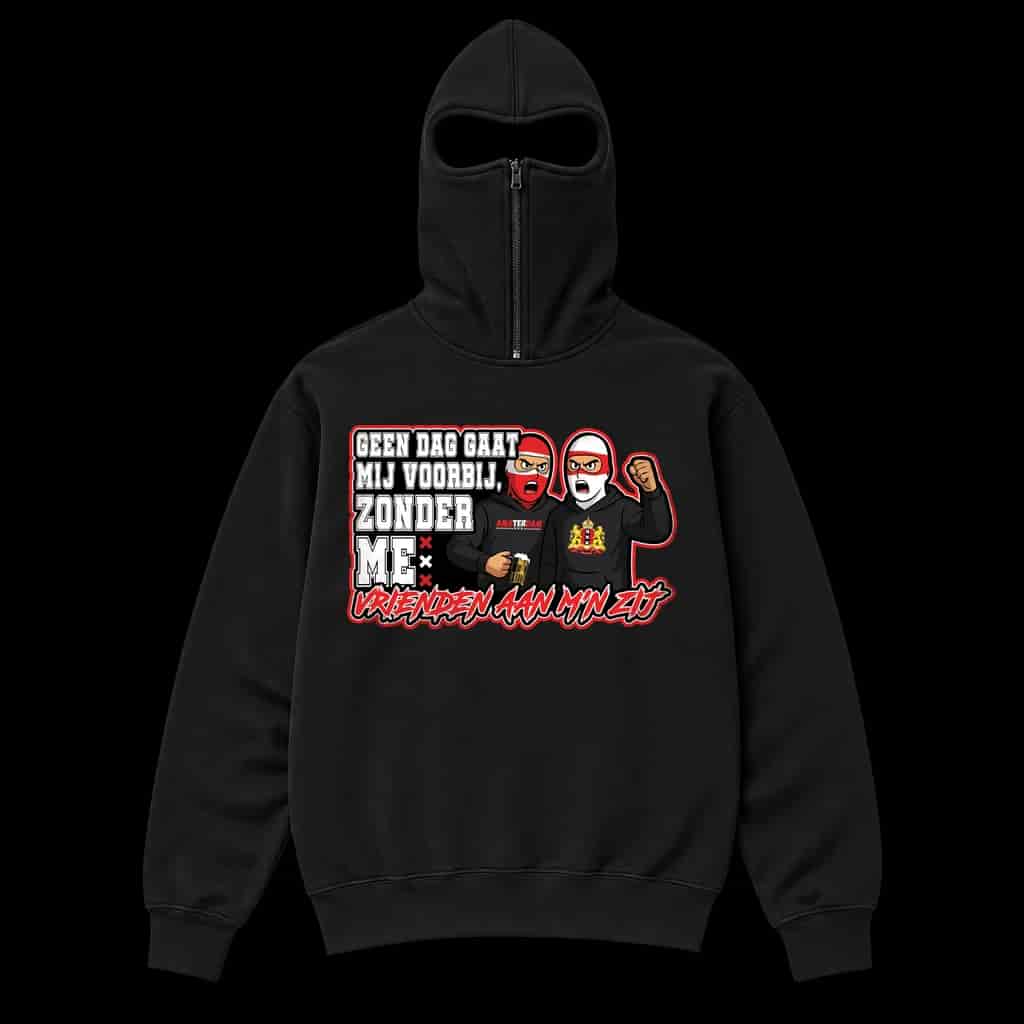 Geen dag gaat mij voorbij zonder me vrienden aan m'n zij Ninja Hoodie