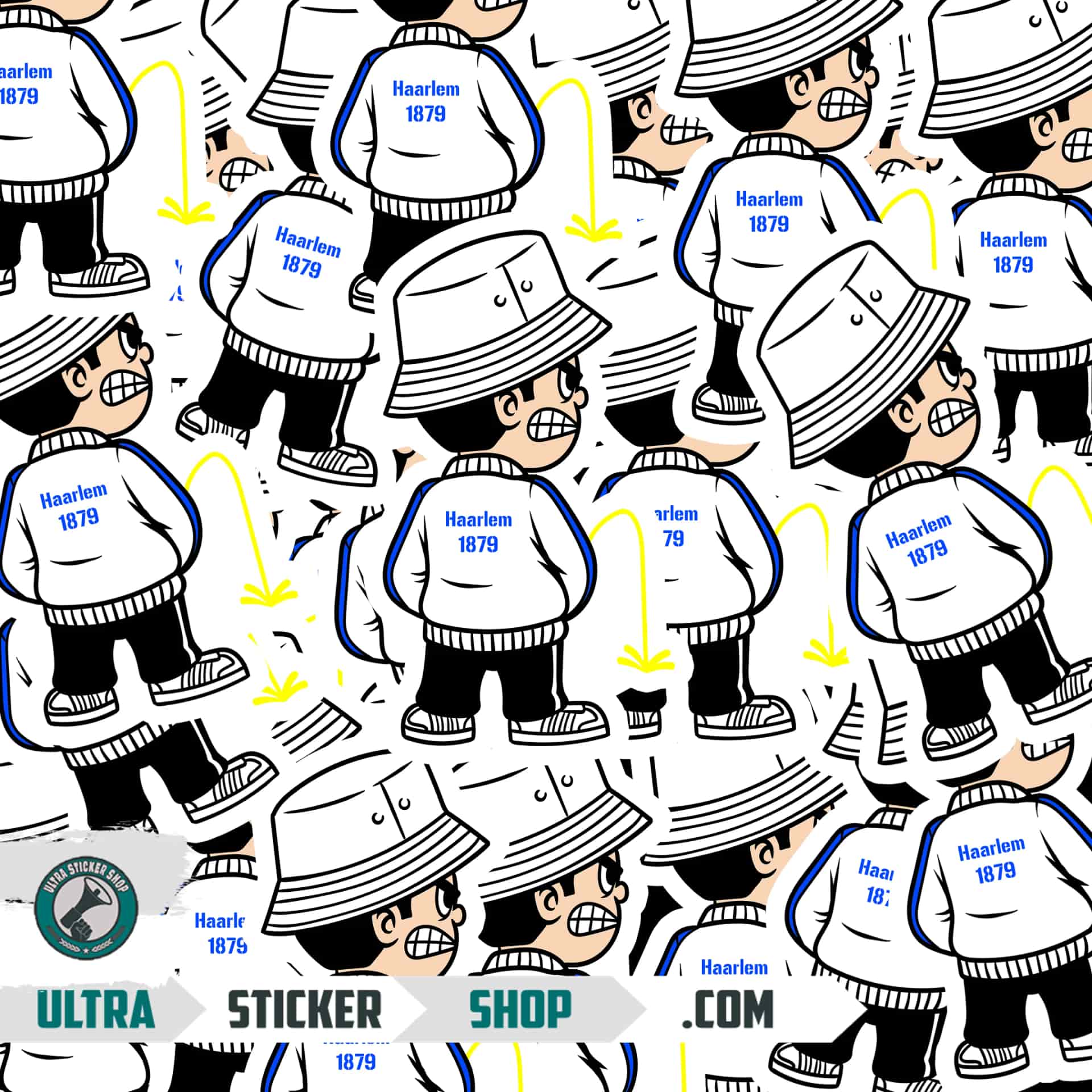 Haarlem 1879 Pee Kid Stickers