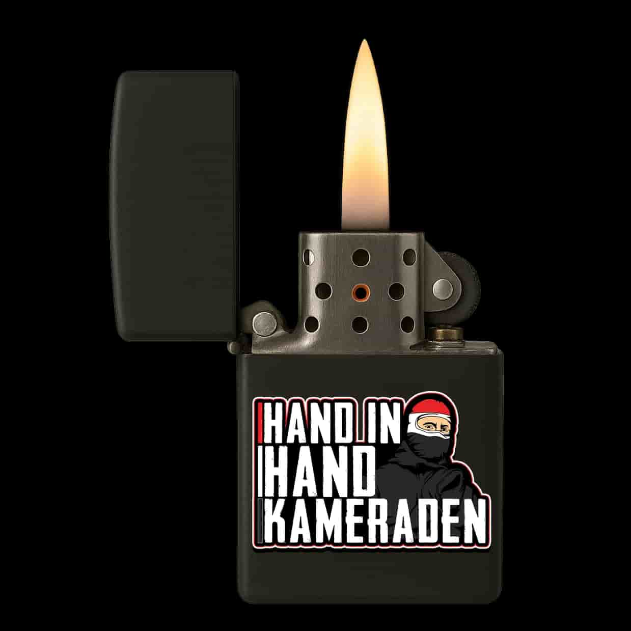Hand in Hand Kameraden Aansteker