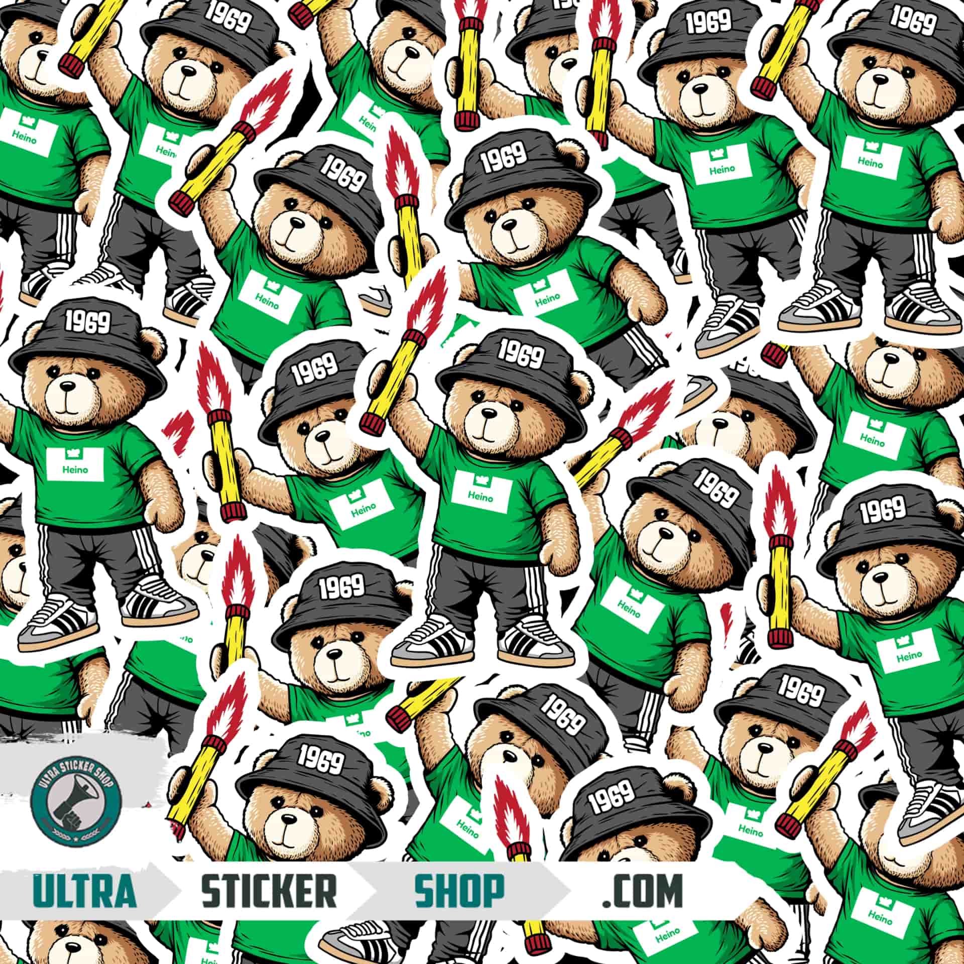 Heino 1969 bear Stickers