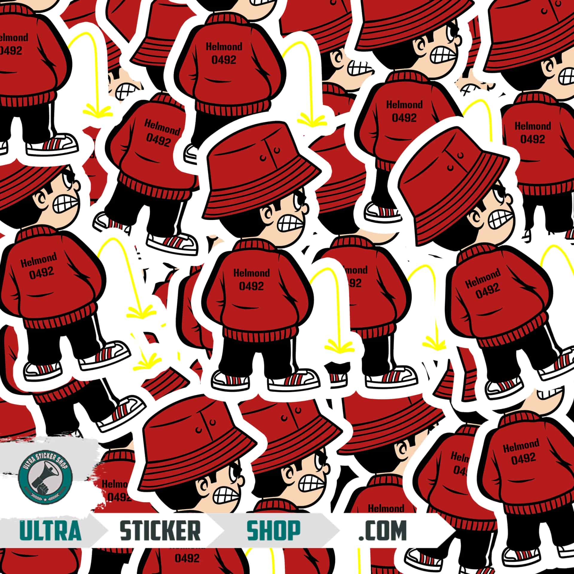 Helmond 0492 Pee Kid Stickers