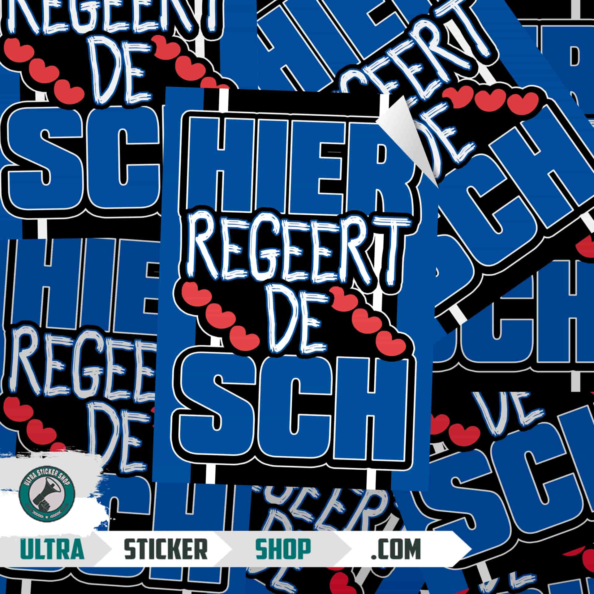 Hier regeert de SCH Stickers