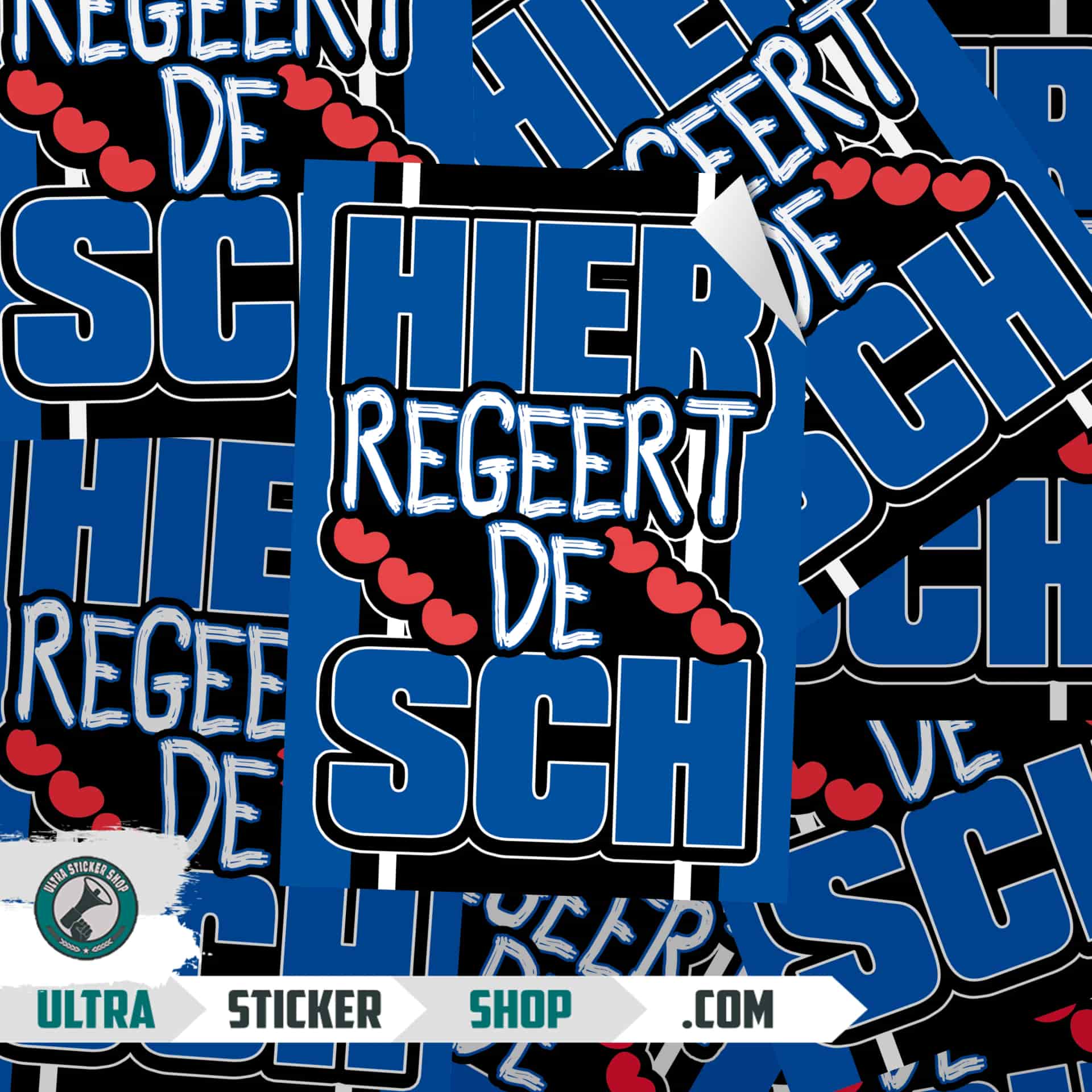 Hier regeert de SCH Stickers