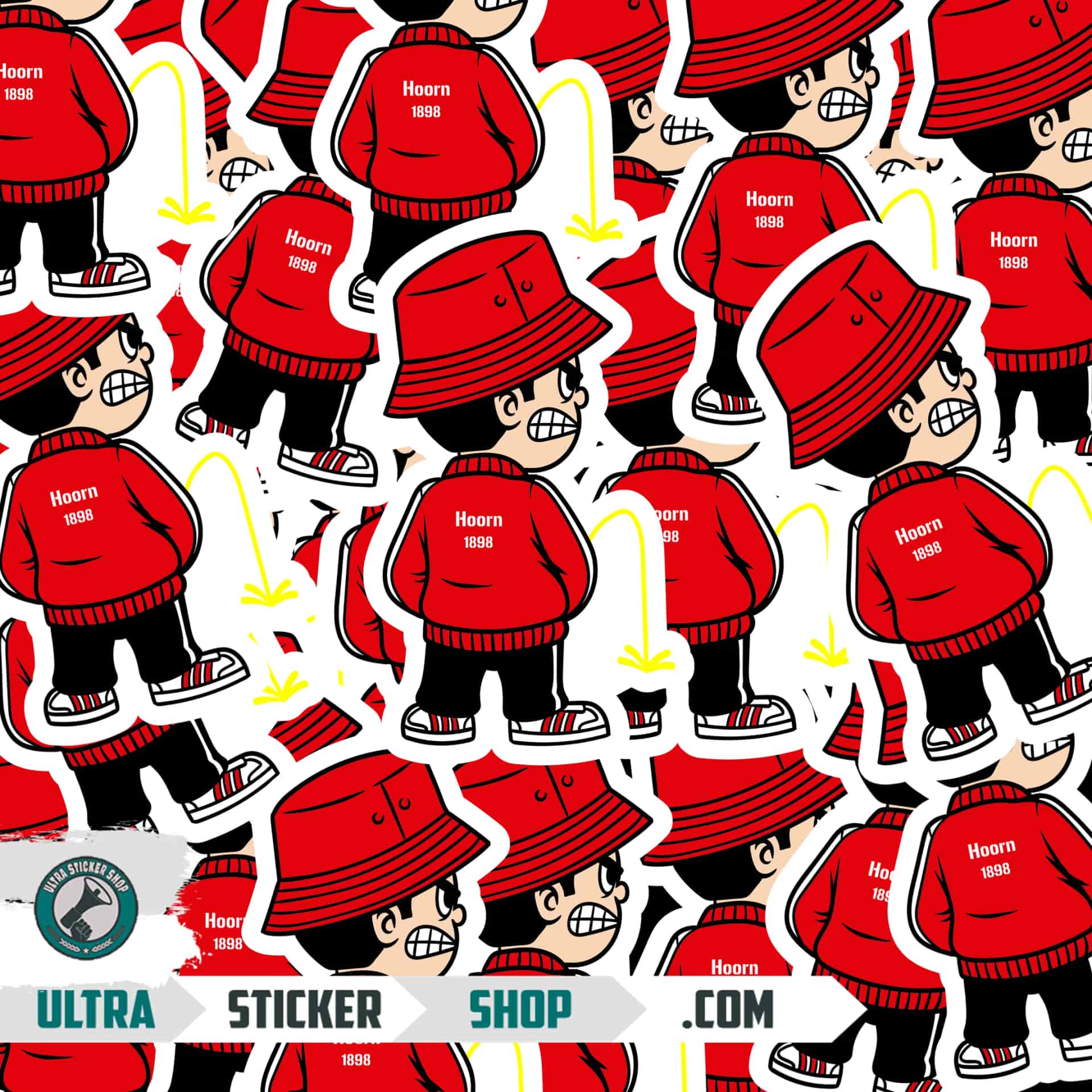 Hoorn Pee Kid Stickers