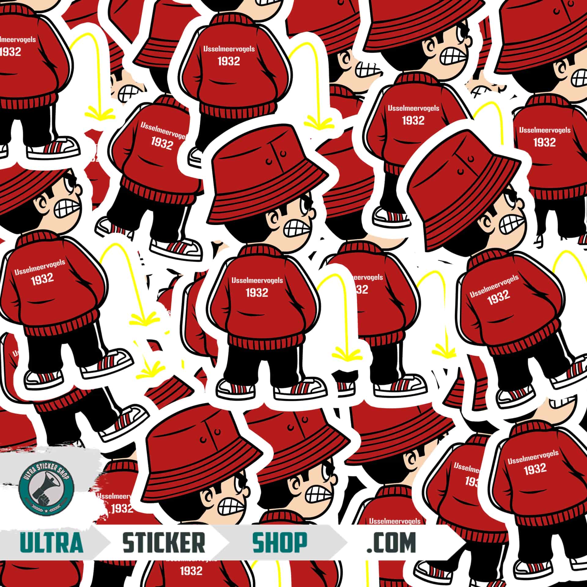 IJsselmeervogels 1932 Pee Kid Stickers