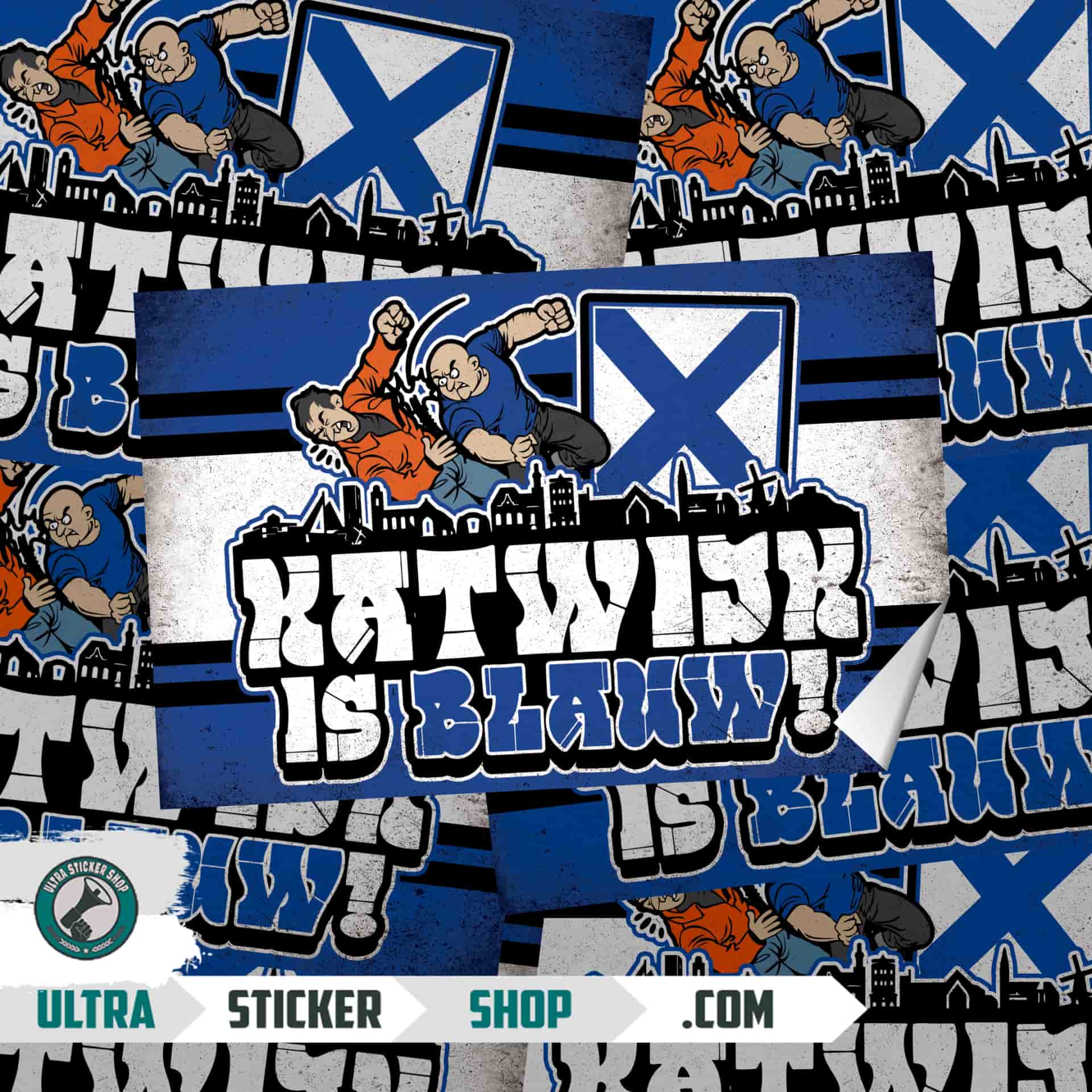 Katwijk is blauw! Stickers