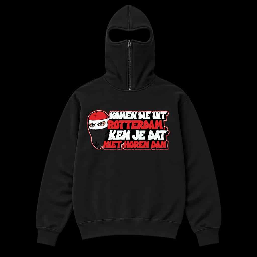 Komen we uit Rotterdam, Ken je dat niet horen dan Ninja Hoodie