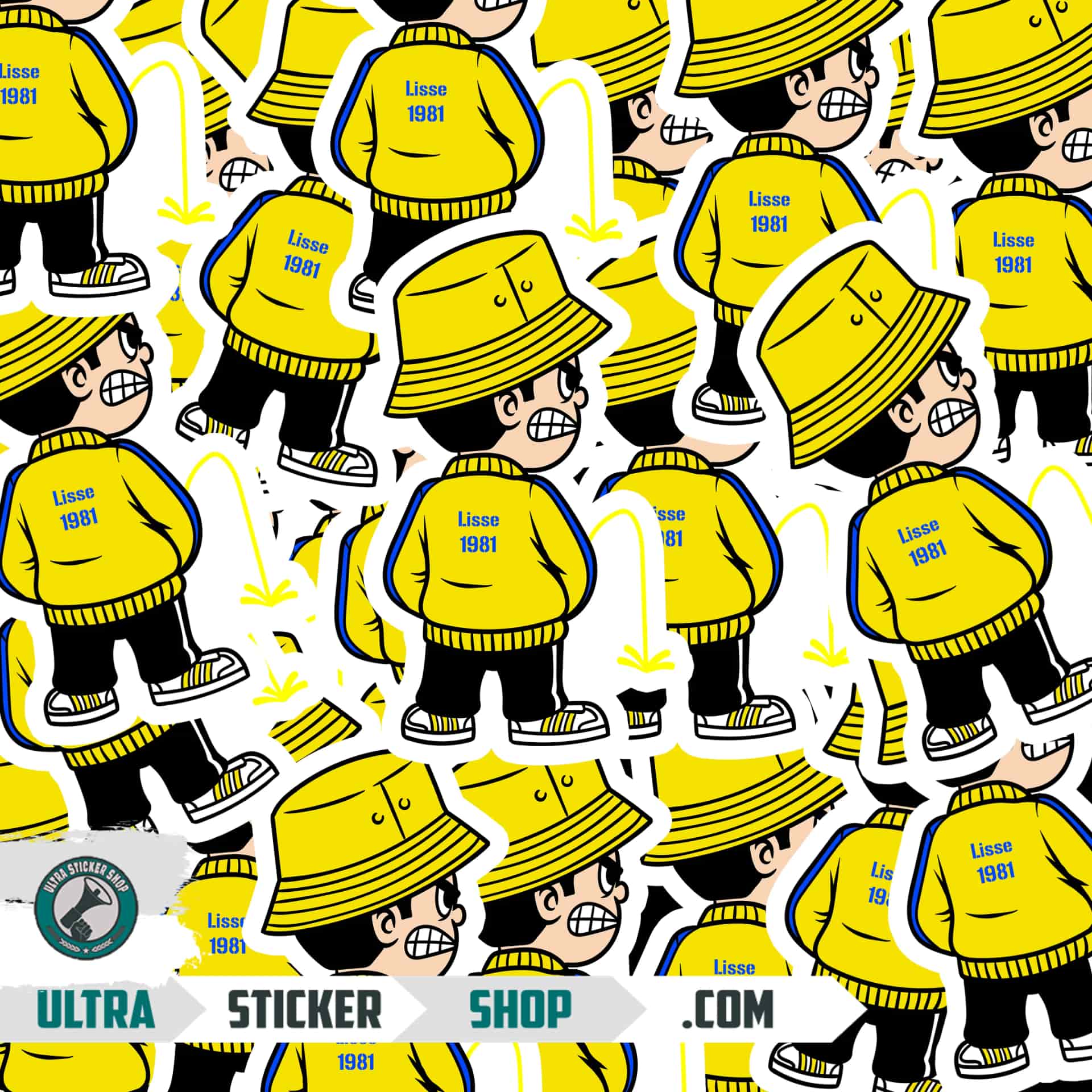 Lisse 1981 Pee Kid Stickers