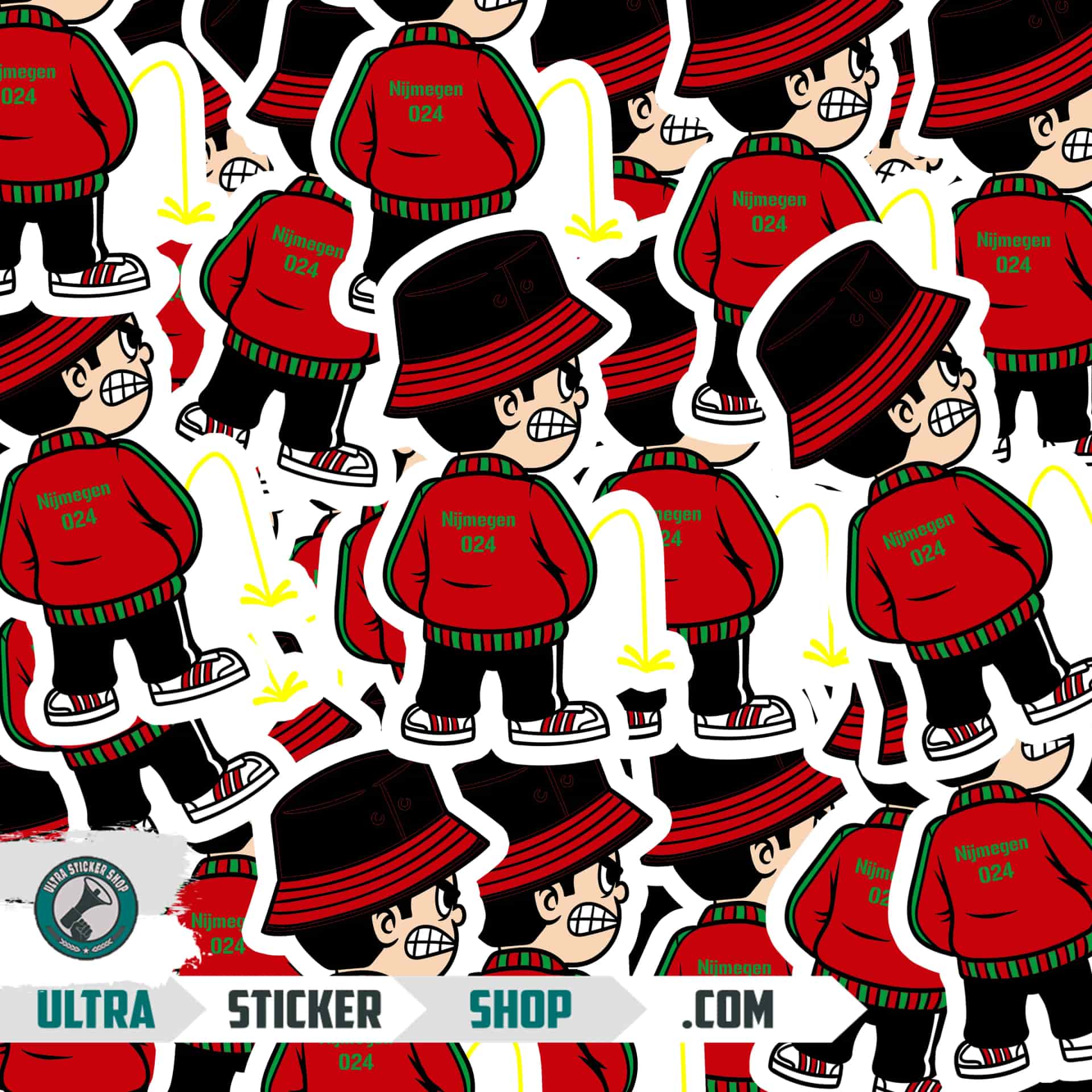 Nijmegen 024 Pee Kid Stickers