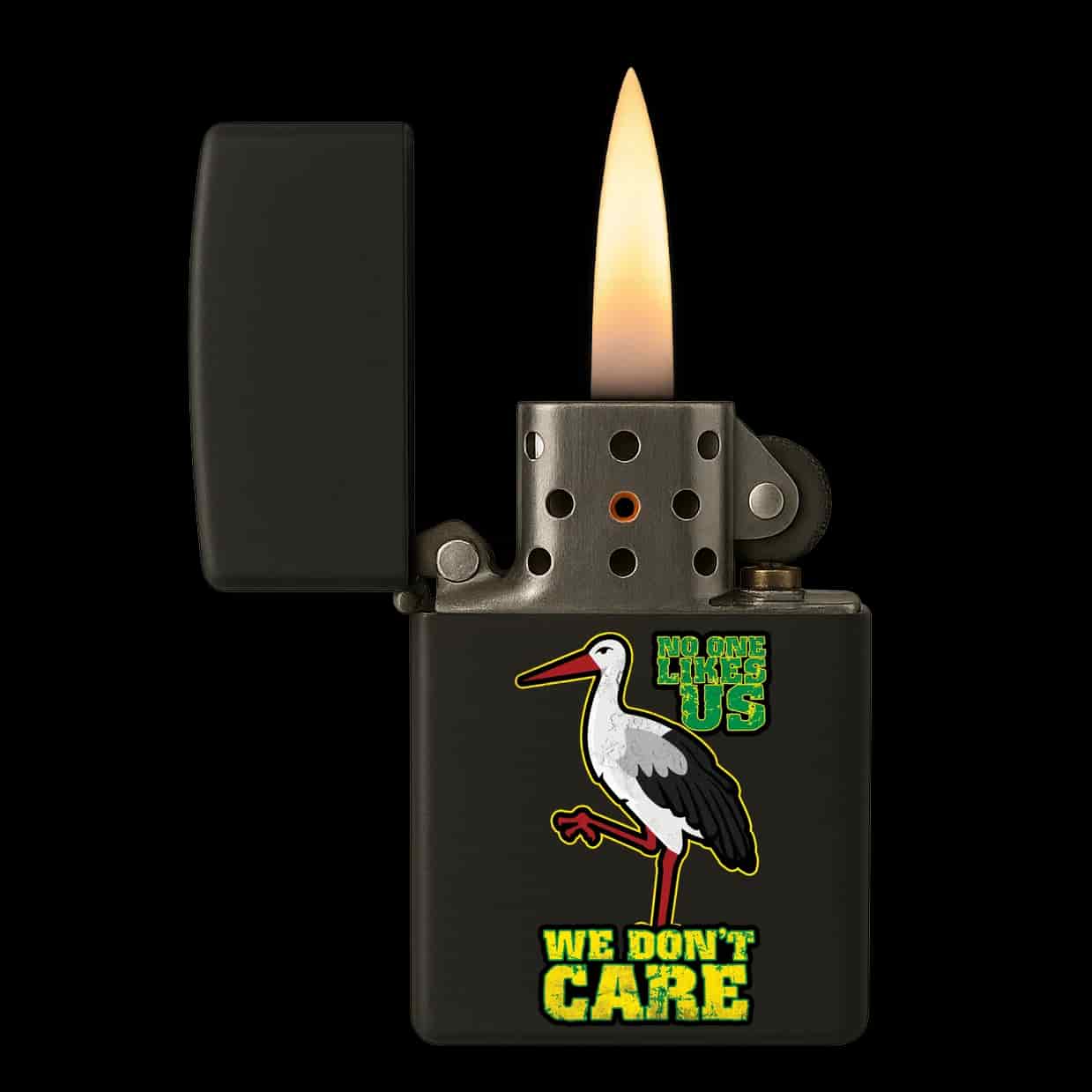 No one likes us we don't care- Den Haag Aansteker