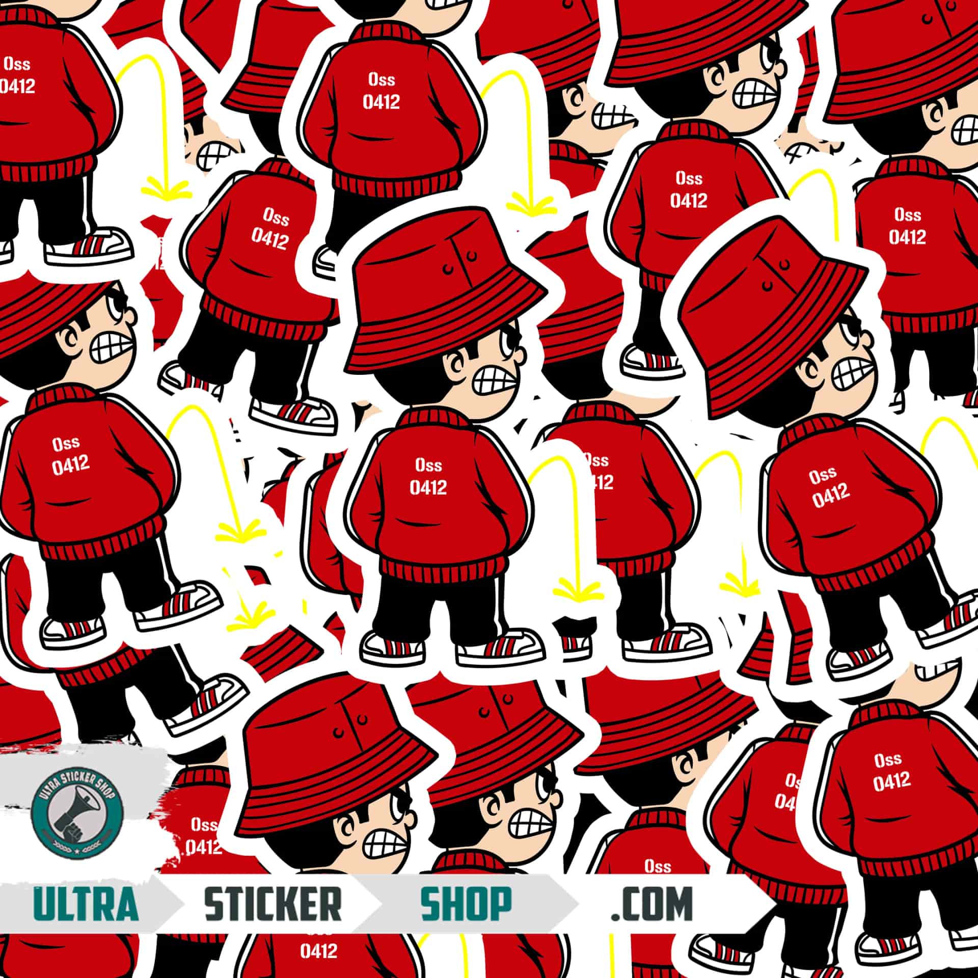 Oss 0412 Pee Kid Stickers