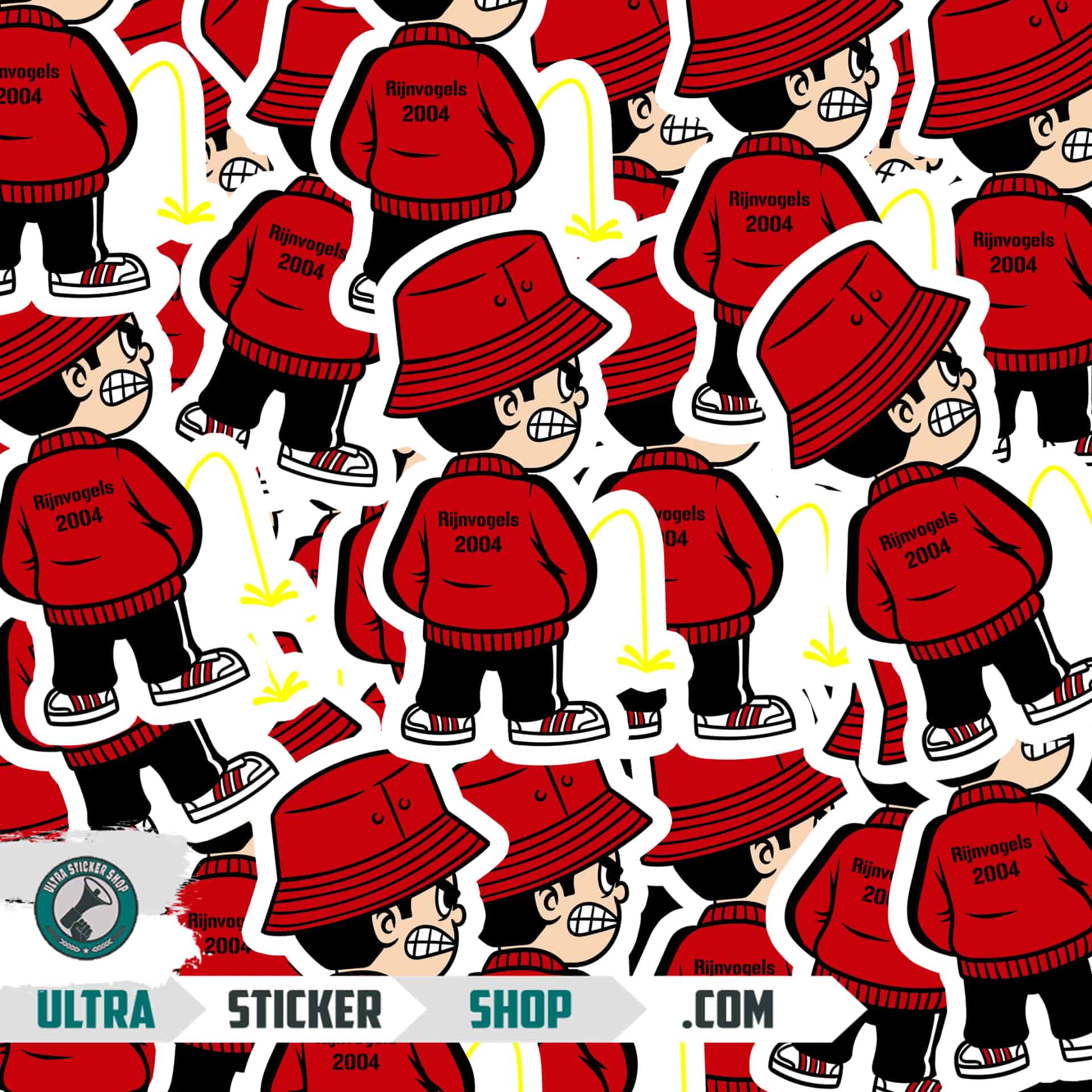 Rijnvogels 2004 Pee Kid Stickers