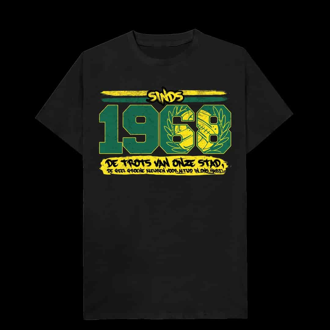 Sinds 1968 de trots van onze stad. De geel groene kleuren voor altijd in ons hart T-shirt