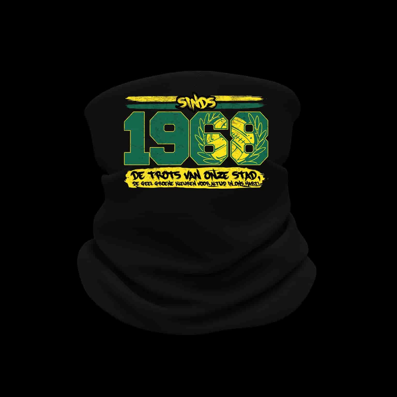 Sinds 1968 de trots van onze stad. De geel groene kleuren voor altijd in ons hart Nekwarmer