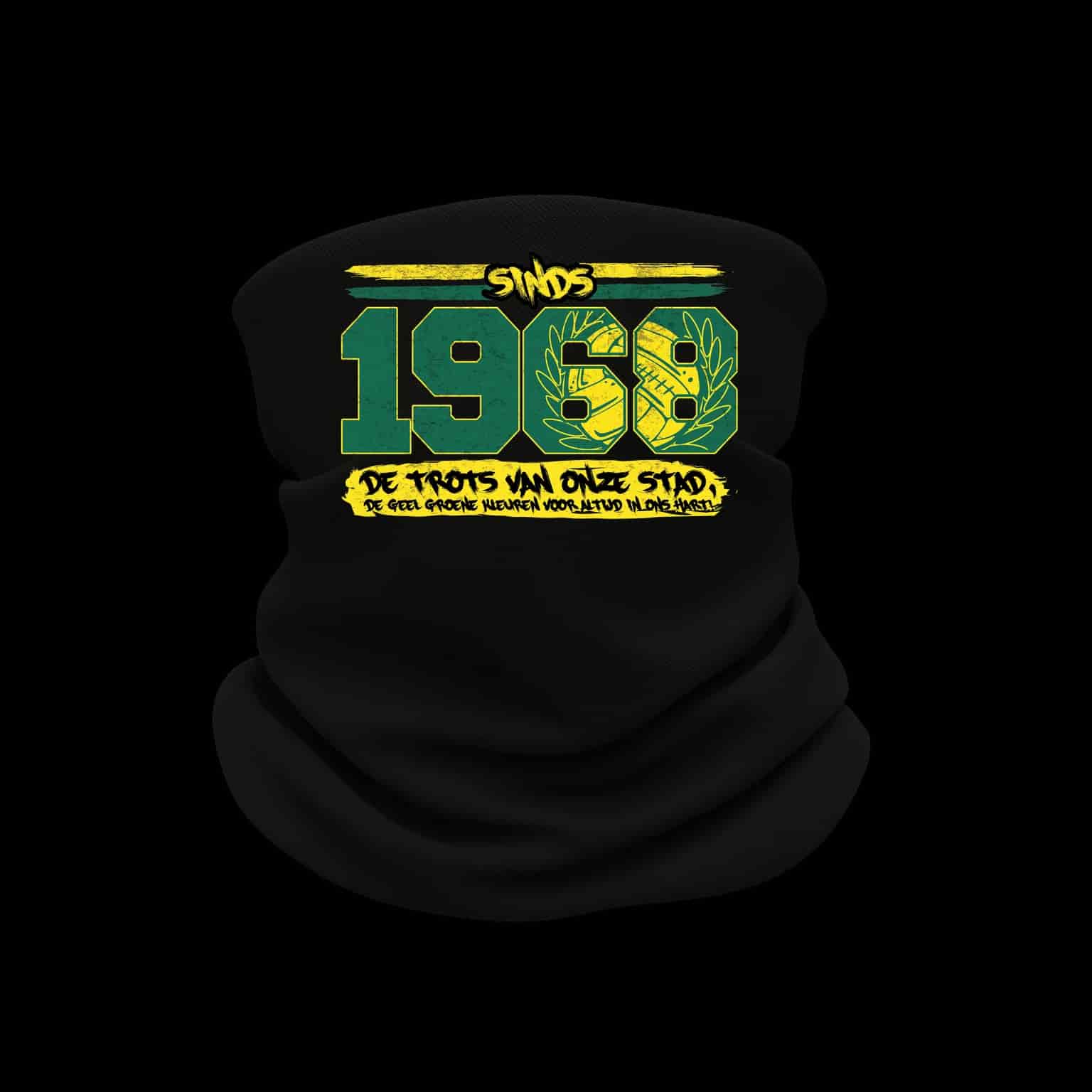 Sinds 1968 de trots van onze stad. De geel groene kleuren voor altijd in ons hart Nekwarmer