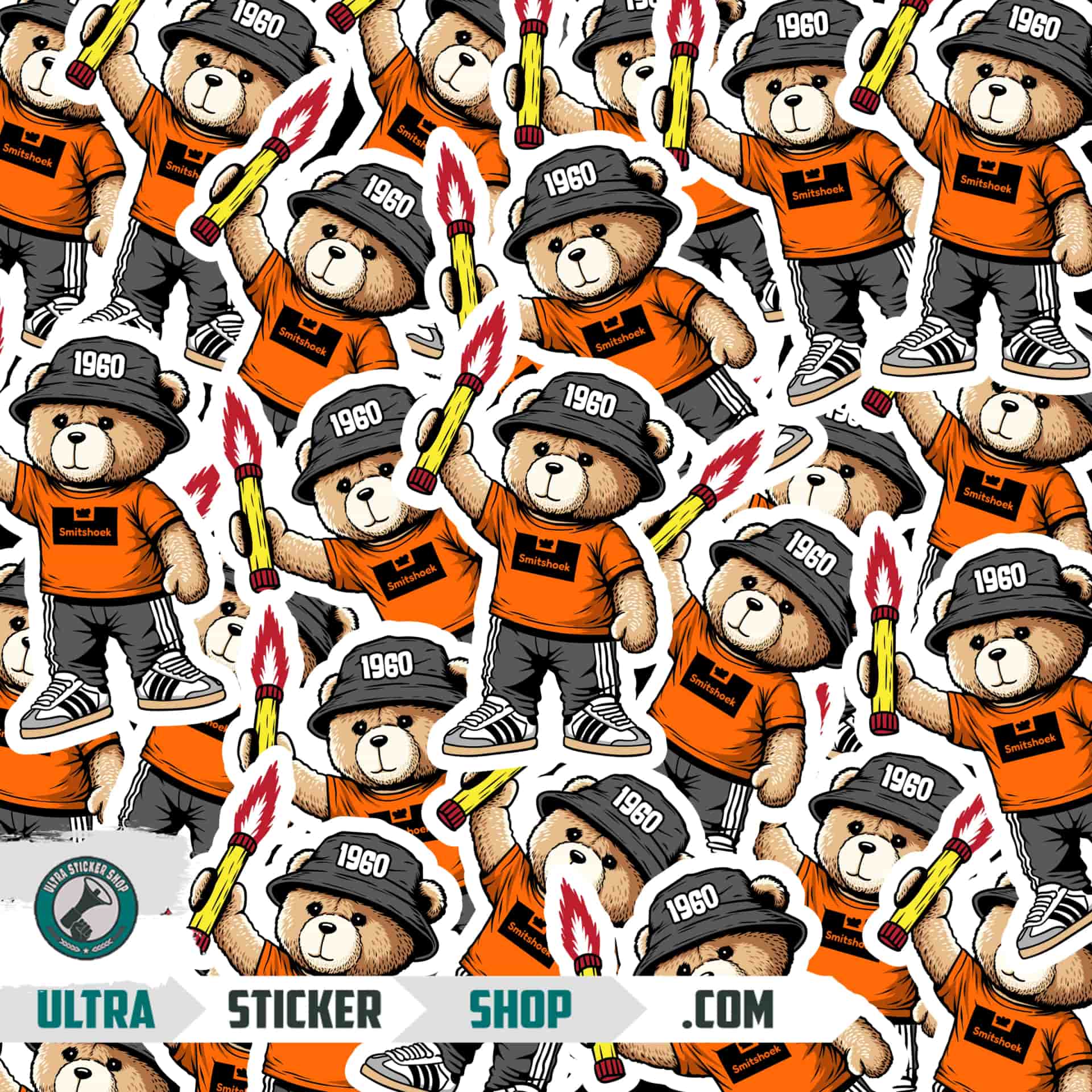 Smitshoek 1960 bear Stickers