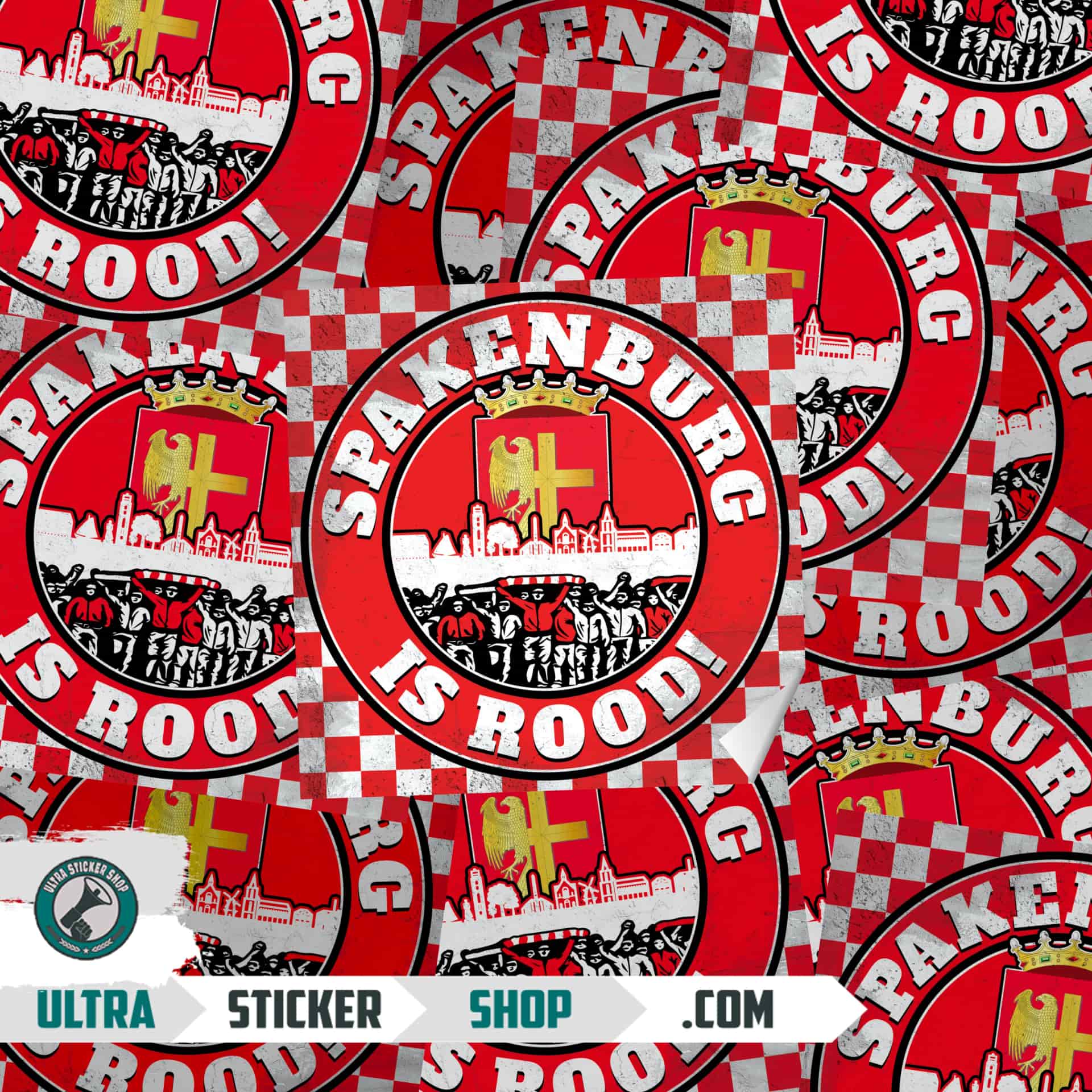 Spakenburg is rood Stickers