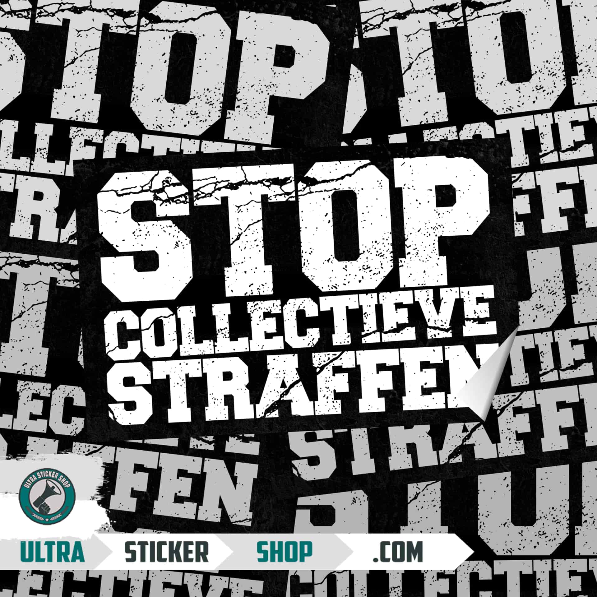 Stop collectieve straffen Stickers