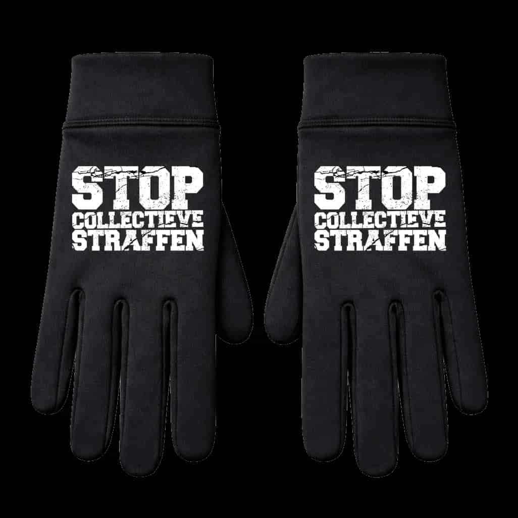 Stop collectieve straffen Handschoenen