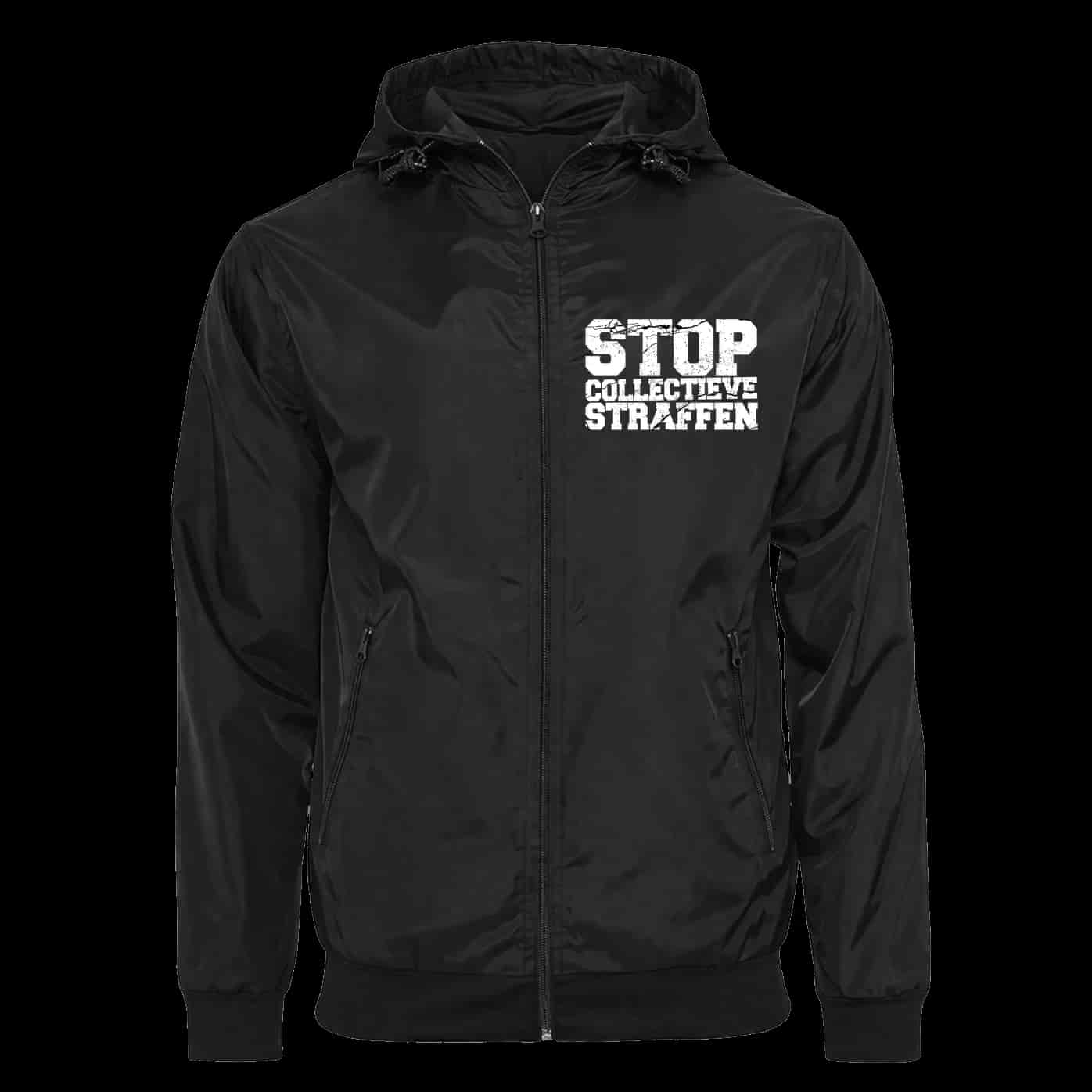 Stop collectieve straffen Jas met afritsbare bivakmuts