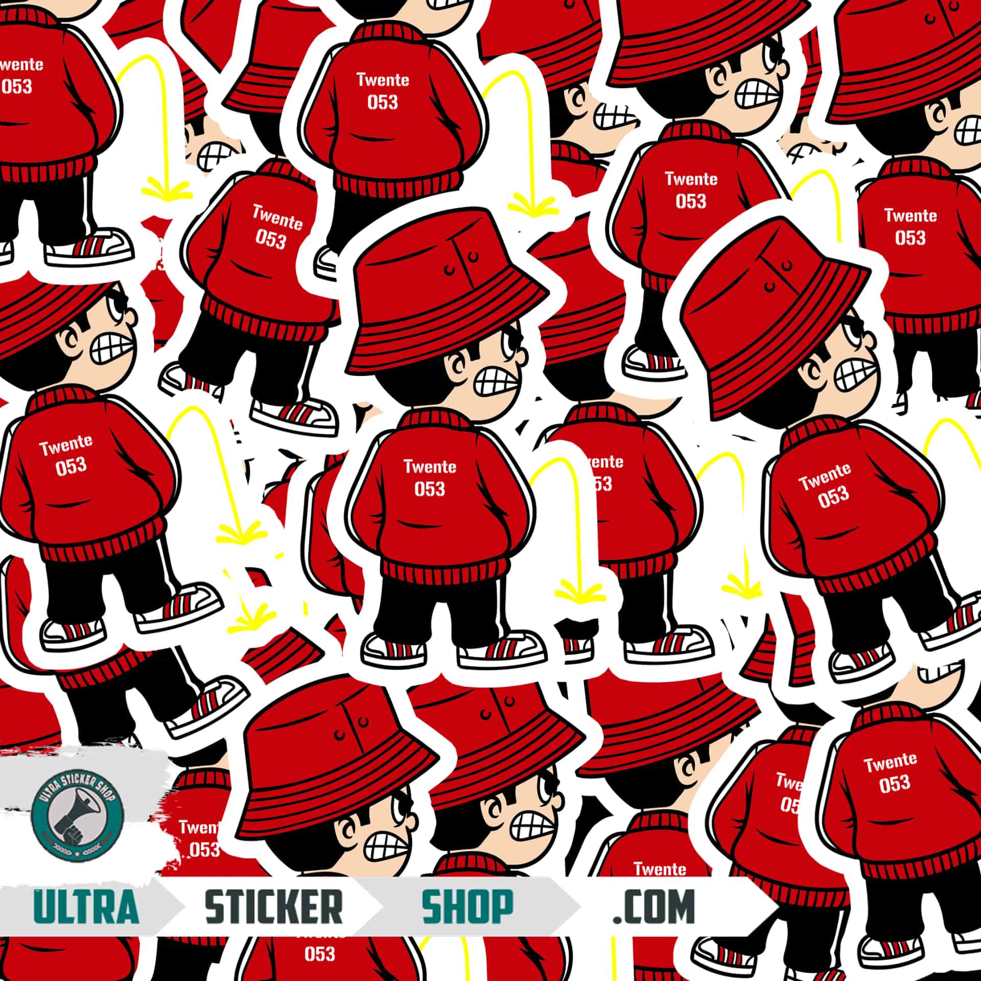 Twente 053 Pee Kid Stickers