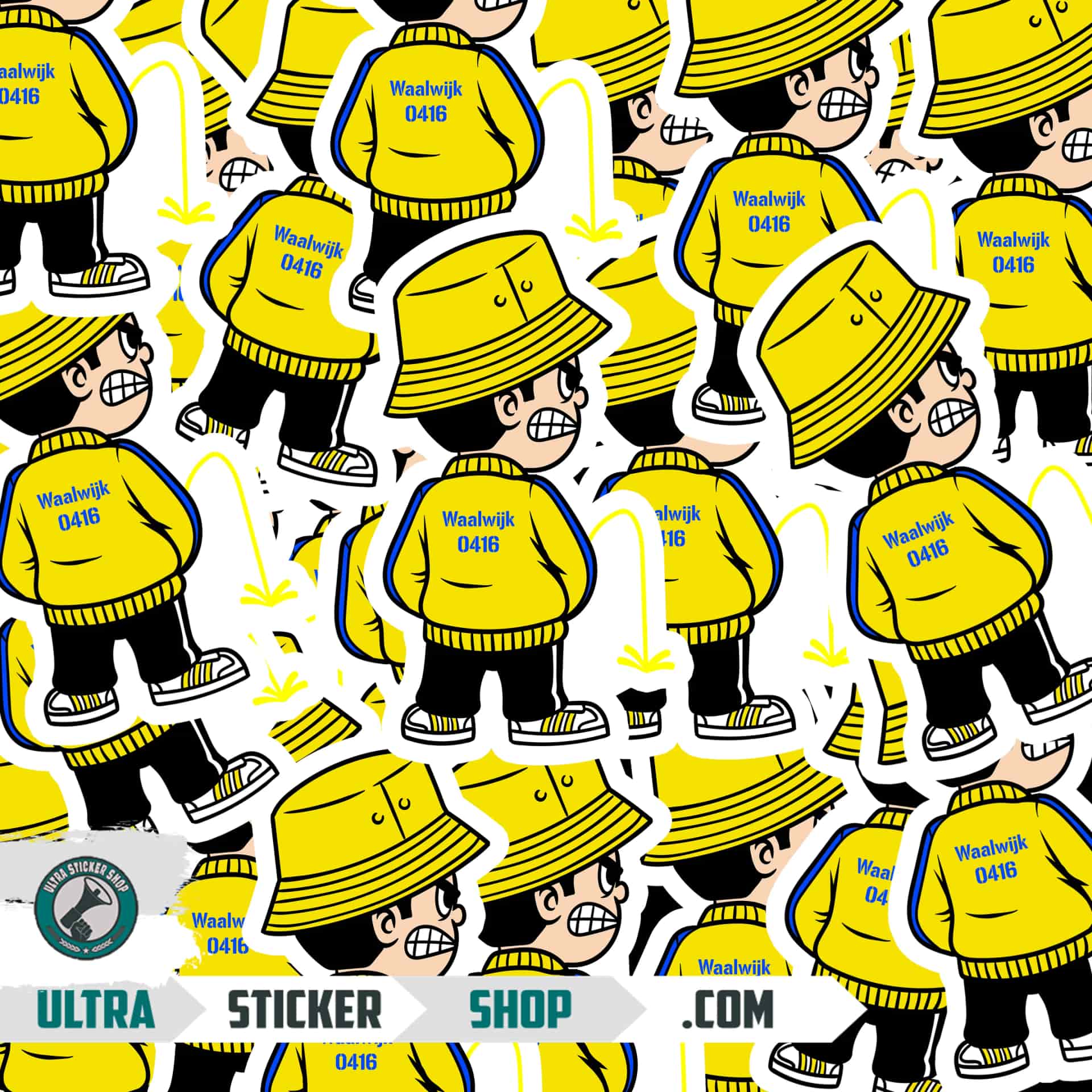 Waalwijk 0416 Pee Kid Stickers