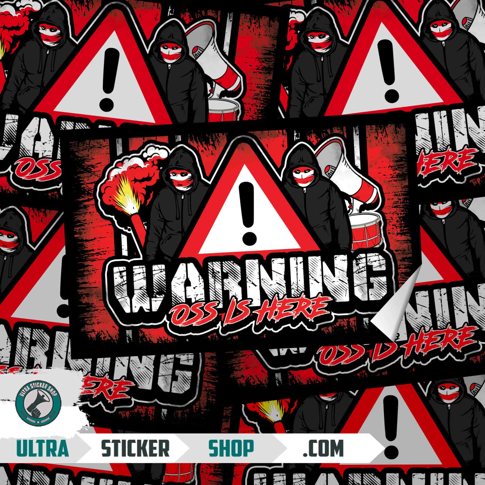 Warning Oss is here Stickers
