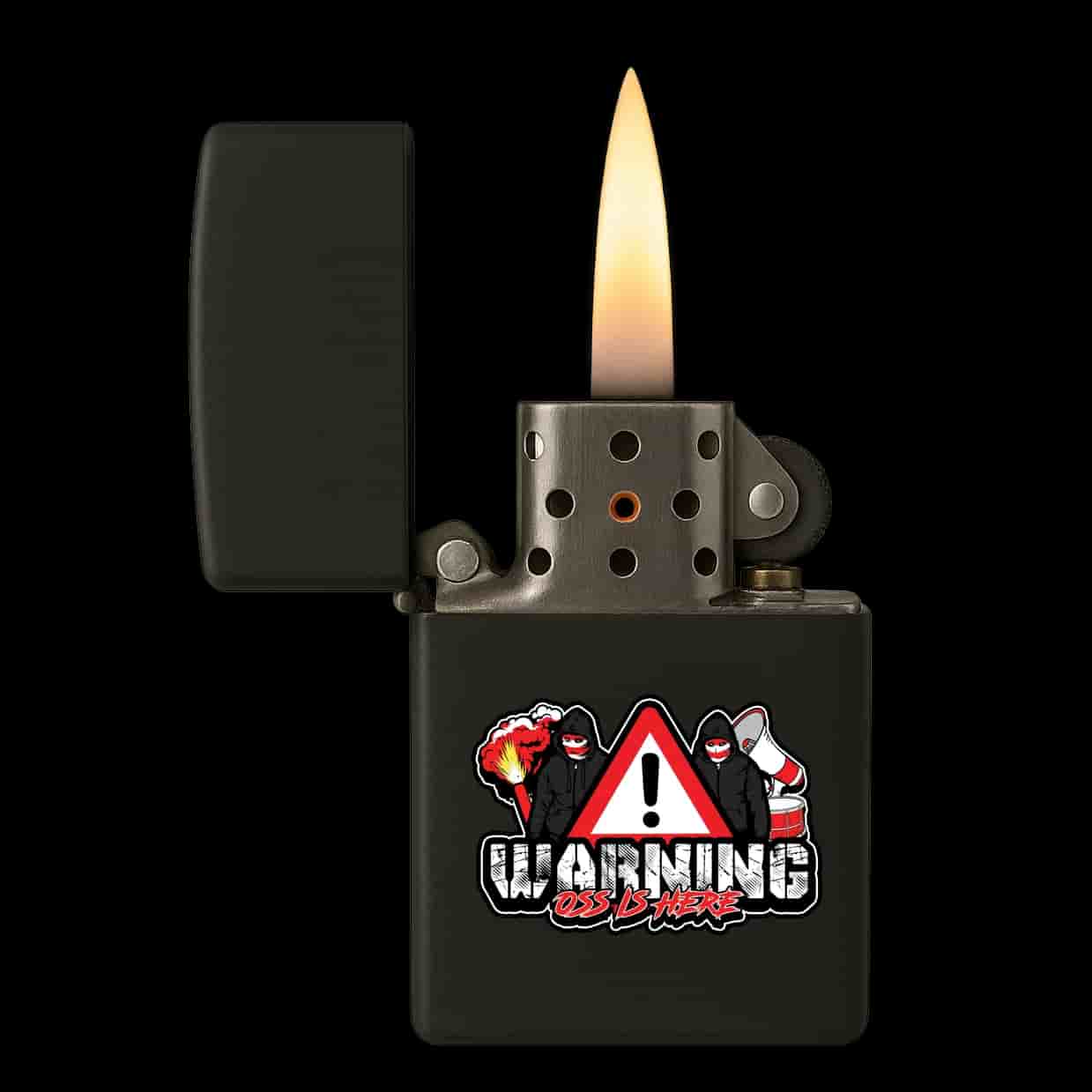 Warning Oss is here Aansteker