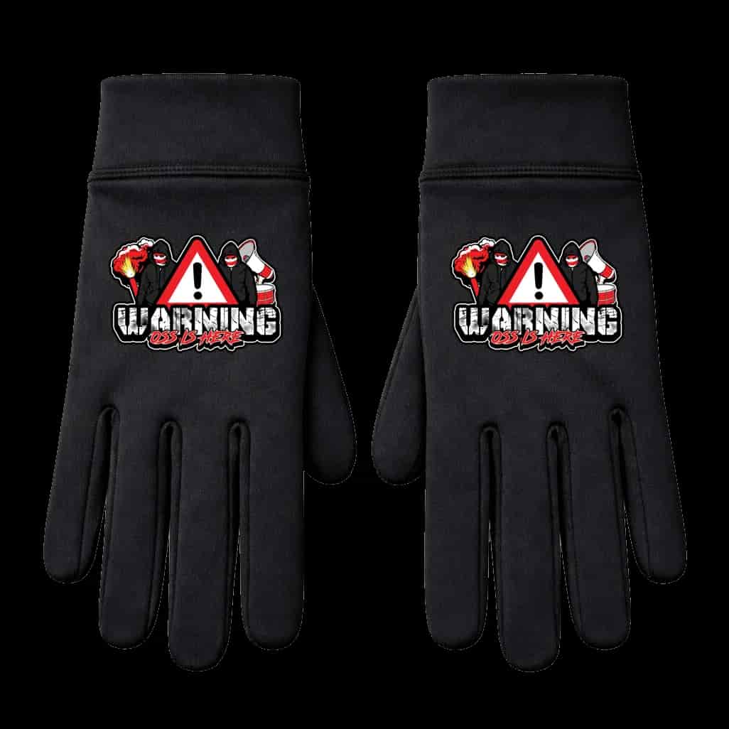 Warning Oss is here Handschoenen