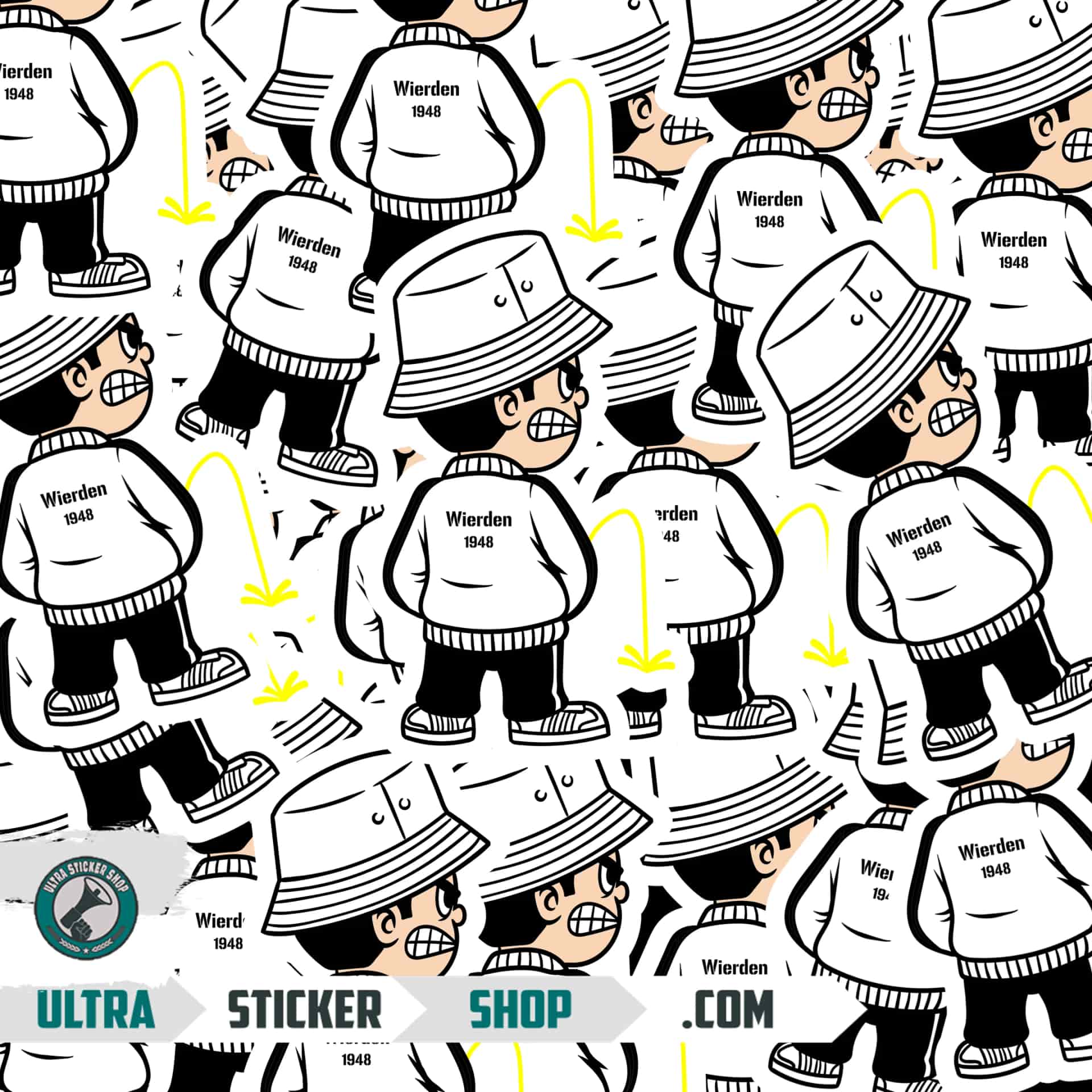 Wierden 1948 Pee Kid Stickers