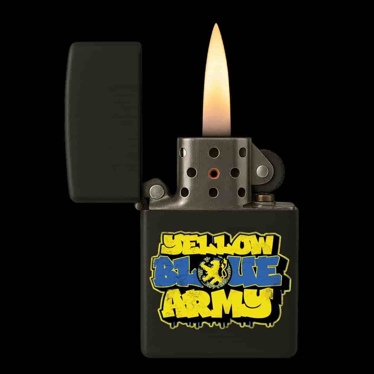 Yellow Blue Army Aansteker